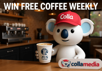 🎉 2025 Colla Media 粉丝抽奖活动 – ☕ Zus Coffee 每周免费优惠券！