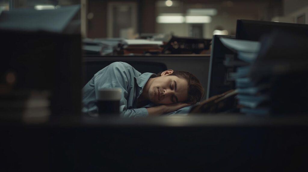 sleeping on the job